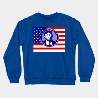donald trump american flag Crewneck Sweatshirt